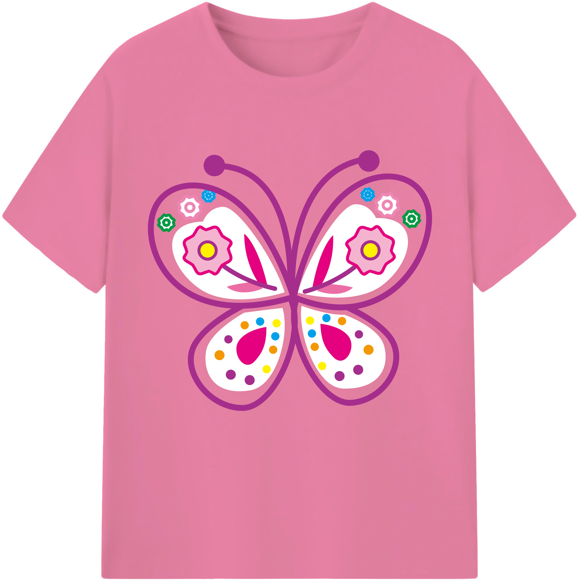（画像用） Hello Kitty ハローキティ 綿100％半袖Tシャツ（フロントプリント）